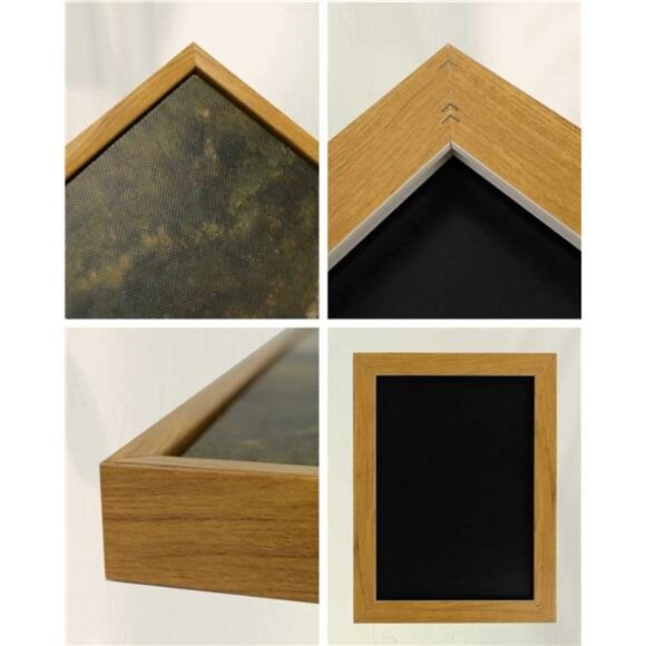 Framed Canvas Wall Art Vintage Decor, Room Eclectic Decor, Meadow with Flowers - Picture 5 of 8